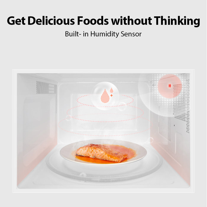 TOSHIBA 1.3 Cu Ft Alexa Countertop Microwave, Sensor Reheat, Mute